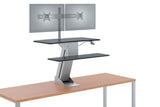 HON Desktop Riser/Sit-to-Stand | Dual Monitor Arm